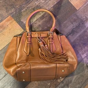 Boho leather Satchel